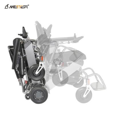 China Aluminum Alloy ISO13485 39.68lb Foldable Power Wheelchair for sale