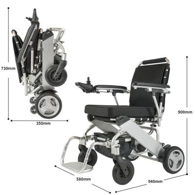 Chine Lithium Ion Battery Lightweight Motorized Wheelchair pour handicapé à vendre