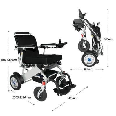 Chine Fauteuil roulant électrique pliable à cadre en aluminium anodisé de charge 4h à vendre