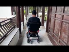 Electric Disabled Mobility Collapsible Wheelchairs 6km/H