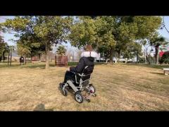 A multifunctional electric wheelchair suitable for various road surfaces