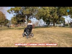 Multifunction Folding Electric Wheelchair With Electromagnetic Brake