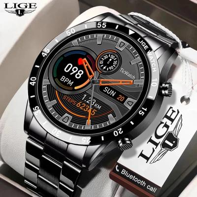 China New LIGE 2021 Wifi Smart Watch Men Call IP67 Waterproof Full Touch Screen Smartwatch For Android IOS Sports Fitness Tracker for sale