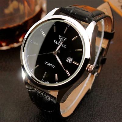 China Top Brand Yazole Luxury Men's Watches Water Resistant Fashion Quartz-Business Watch Minimalist Belt Male Watches for sale