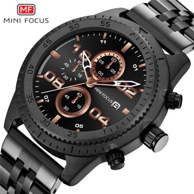 China Mini Auto Date Focus 0230 G Business Men's Japan Movement Watch Wristwatches Luminous Waterproof for sale