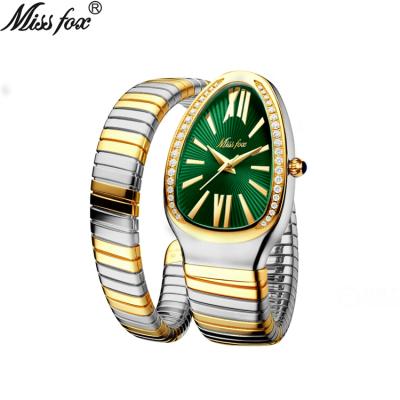 China MISS FOX 2686 automatic snake fashion ladies watch personality stainless steel diamond snake watch main female for sale