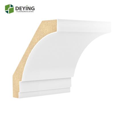 China Contemporary Primed Wood Decorative MDF / Crown Trim Ceiling Moldings for sale