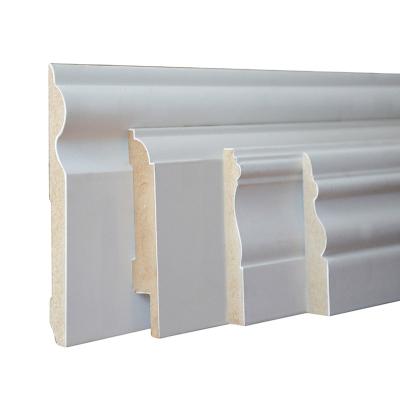 China Modern MDF Baseboard / Base / Skirting White Primed Molding for sale