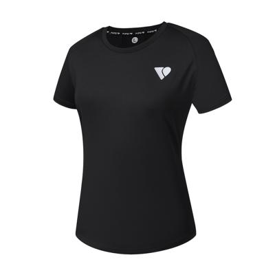 China Custom Anti-Smell Women's Anti-Wrinkle Fitness Tees Breathable Graphic Sports Running Ladies Casual T-shirt for sale