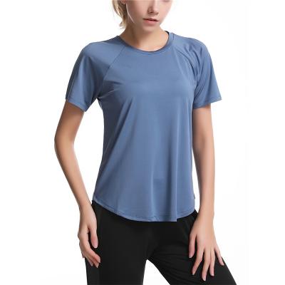 China Breathable Breathable Sport Tees Gym Quick Dry Outdoor Training Shirt Women Fitness Running Jogging T-Shirt Sportswear for sale