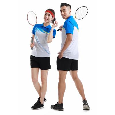 China Sets Fashion Women Men Customized Sportswear Sporty Short Sleeve Badminton Tank Top Uniform Sets Tracksuit for sale