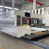 China PLC Control Two Colors Flexo Printer Slotter Die Cutter With Stacker Machine zu verkaufen