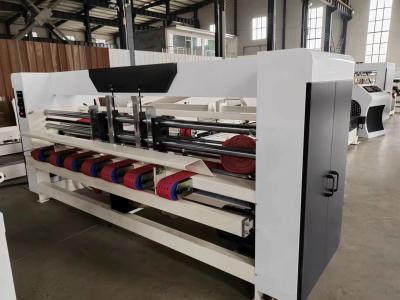 China Computerized Corrugated Carton Box Machine Stitching Folding Gluer Machine Power Saving zu verkaufen