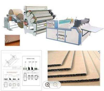 Chine Le PLC de carton a ridé la boîte fabriquant le visage simple 1600mm d'usine automatique à vendre