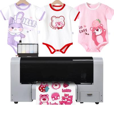 China Printing shops best selling manufacturer product a3 30cm dtf printer with 2 xp600 mini dtf printer for different kinds textiles for sale