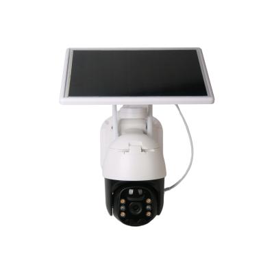 China Low Consumption Camara Solar 3MP Dual Light Sources Outdoor CCTV With PIR Motion Detection IP Solar WIFI Camera zu verkaufen