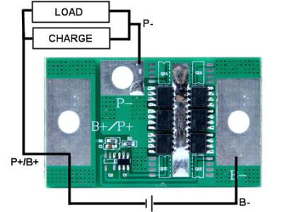 China 1S20A Battery Protection Circuit Module (PCM) For 3.2V LiFePO4 Battery Packs for sale