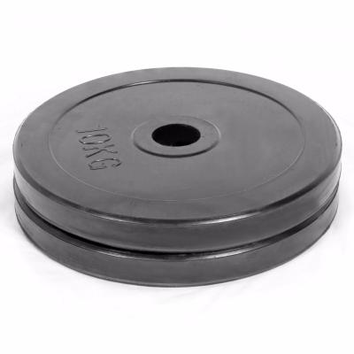 China Factory Direct Sale Eco-friendly Black Plastic Weight Lifting Barbell Plate for sale