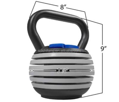 China Mitflly 18kg 32kg 40lbs 90lb Weightlifting Kettlebell Eco-friendly Flex Cast Iron Adjustable Competition Kettlebell E-Coat Handle for sale