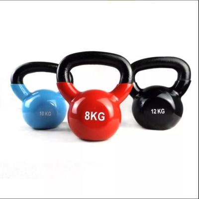 China Low Price Durable Professional Fitness Colored Vinyl Gym Kettlebell for sale