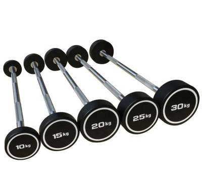 China Universal Gym Standard Powerlifting Training Loop Tpu Fixed Dumbbell Barbell and Black Colored Weightlifting Dumbbell Set Barbell for sale