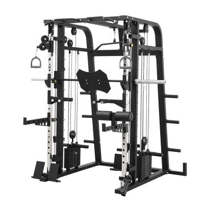 China Squat Rack Smith Machine Sports Equipment Smith Machine Gym Squat Rack Heavy Duty Modern Steel Tubing Power for sale