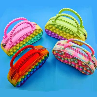 China New Fashion Girls Durable Personality Invent Colorful Purse Kids Handbag for sale