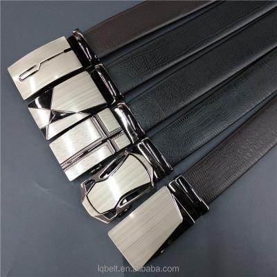 China New Fashion Business Fashion Men's Automatic Buckle Belts Genuine Leather Belt Factory OEM Wholesale Belts For Men for sale