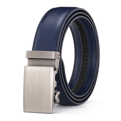 China LQbelt Business New Men's Auto Buckle Belt Genuine Leather Belts For Men Custom Ratchet Belt Belt OEM Factory for sale