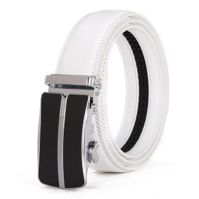 China New Business Men's Automatic Buckle Belt Genuine Leather Belts For Men Ratchet Belt Custom Made OEM LQbelt Factory for sale