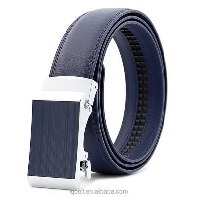 China Business LQbelt Genuine Leather Belt Men Cowhide Buckle Ratchet Automatic Belts For Man Factory Custom OEM for sale