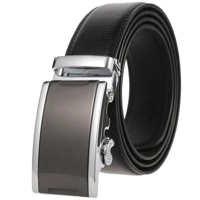 China Business Men Automatic Buckle Belts Genuine Leather Belts For Men Yiwu LQbelt Factory Custom Logo for sale