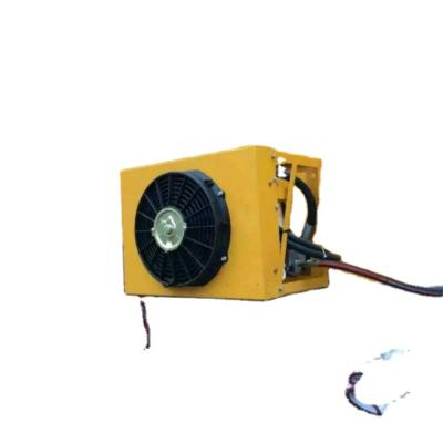 China Hydraulic Machinery Repair Shops Truck Crane Oil Cooler With Fan for sale