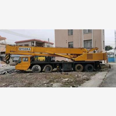 China Building Material Stores KATO QY50KA 50TON USED TRUCK CRANE for sale