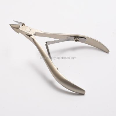 China Toe Professional Manicure Nail Tool Gold Stainless Steel Cuticle Nipper for sale