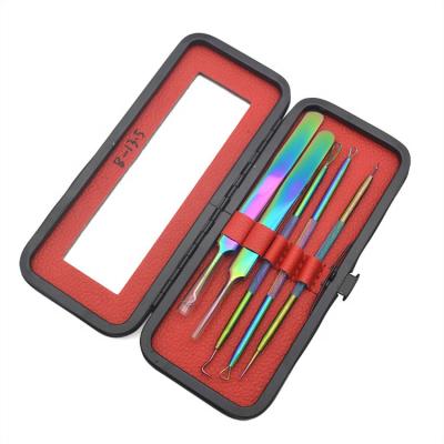 China For commercial & Home Use Beauty Personal Care Tool Acne Needle Cell Clip Acne Clip 5 Piece Set for sale