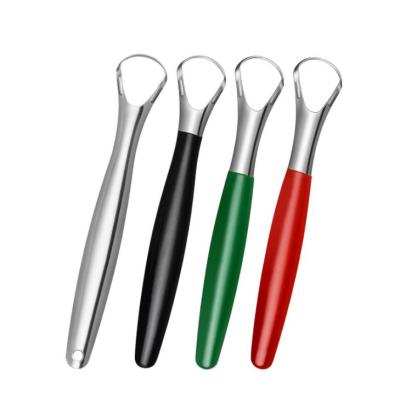 China High Quality Eco-Friendly Personal Care Metal Tongue Scraper Depressor for sale