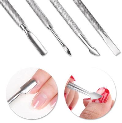 China For Manicure Home Use Stainless Steel Nail Push Double Push Manicure Tool for sale