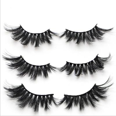 China Makup Wholesale 3D Mink Hair 25mm Messy False Long Eyelashes for sale