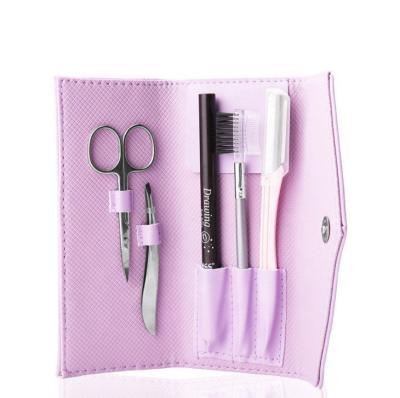 China Supply Variety Size Beauty Tools Eyebrow Trimming Scissors Stainless Steel Eyebrow Scraping Trimming Scissor Set for sale