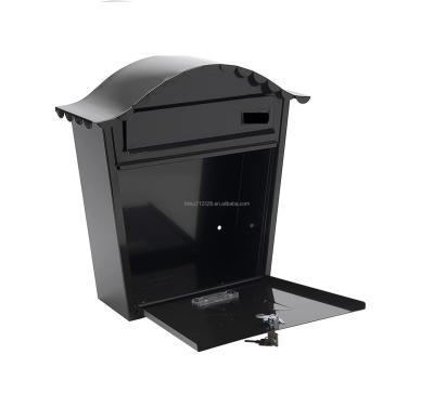 China Durable Outdoor Parcel Delivery Box Stainless Steel Lockable Post Mail Box Pedestal Drop Mailbox Through Door Drop Box for sale