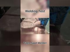 The galvanized sheet‘s welding test for table spot welding machine