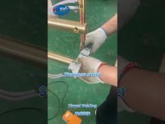 Welding 1.5+1.5mm stainless sheet with pneumatic spot welding machine