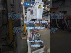 Welding motocycle tank with seam welder