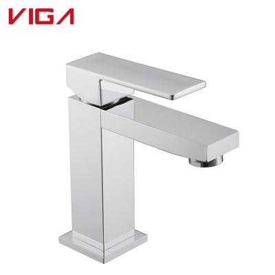 China High Quality Single Hole Modern Mini Square Contemporary Decorative Brass Faucets for sale