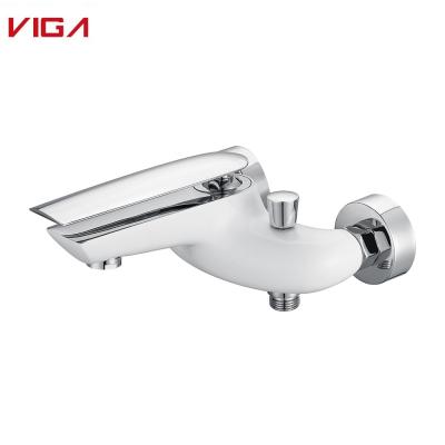 China Brass Faucets China Factory Factory Metered Wall Mounted Chrome Plating Shower Mixer Bath Faucet for sale