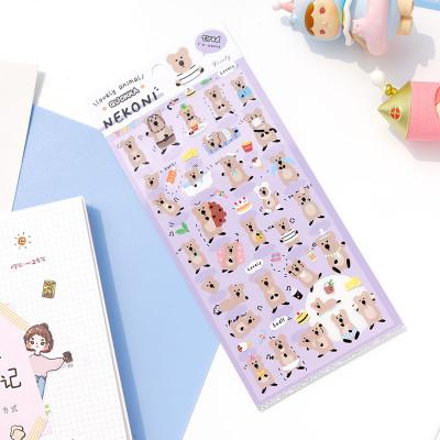 China Decorative Sticker Nekoni Cute Animal Stickers Cover Original Aesthetic Stickers Waterproof Kawaii Cat Dog Pig Stickers Self Adhesive Vinyl Decals for sale