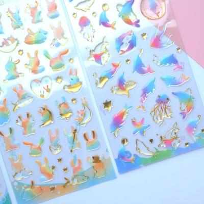 China Original Fantasy Creature Cartoon Sticker Nekoni Design Handmade Epoxy Crystal Sticker for sale