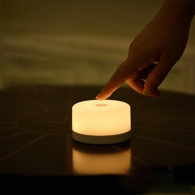 China Modern Dimmable Mini Soft Night LED USB Touch Switch Rechargeable Wireless Nursery Cute Portable Smart Lights For Baby for sale