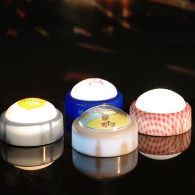 China With PVC Picture Press Night Lights Lamp Tap Battery Operated Push Button Touch Led Portable Night Light for sale